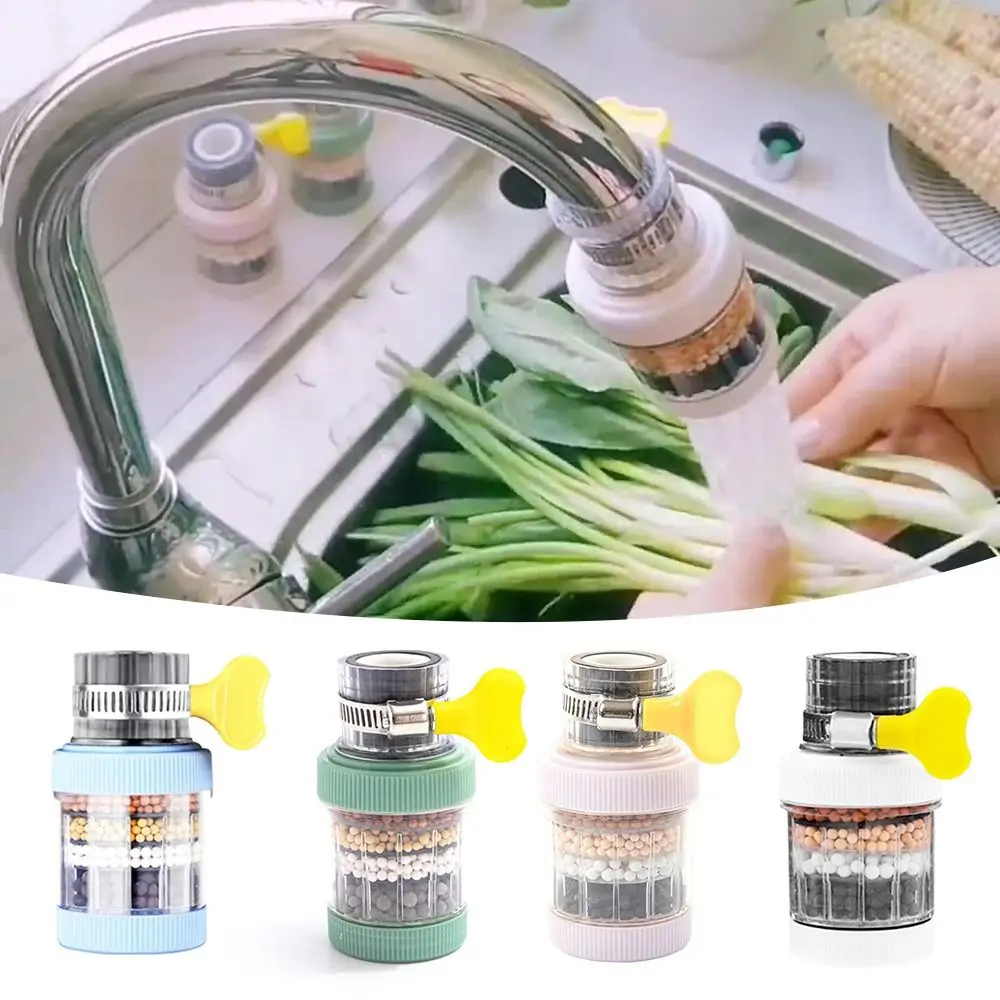 Universal Anti-Splash Water Saving Filter Nozzle 6-layer Filtration Faucet Filter Kitchen Tap