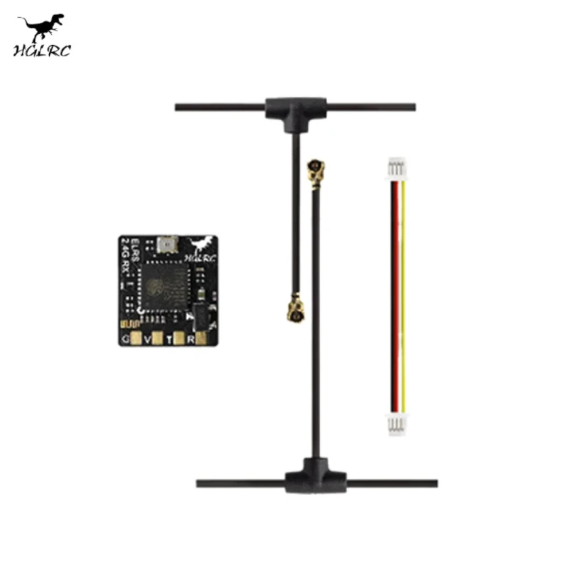 HGLRC ELRS 2.4G Receiver 500MHZ Refresh Rate ELRS 3.0 for RC Airplane FPV Long Range Drones DIY Parts