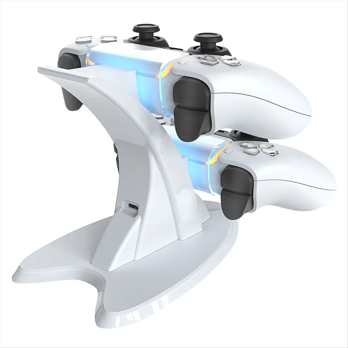 A86G NEW Fast Charging Station for Wireless Controller Gamepad Type-C LED Charger Dock Stand Base for 5