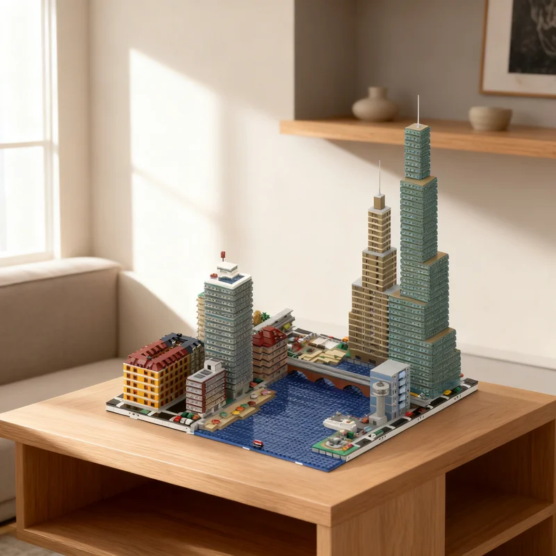 

Конструктор MOC Micropolis Collection 2, 5954 детали, 16 красивых архитектурных моделей, игрушка-конструктор, рождественский подарок, кирпичики для детей, сделай сам