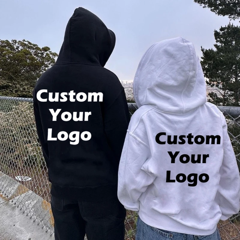 

Custom Loose Hoodies Design LOGO Men Women Casual Hoody Own Pullover Clothing DIY Picture Text Gothic High Street Sweatshirt