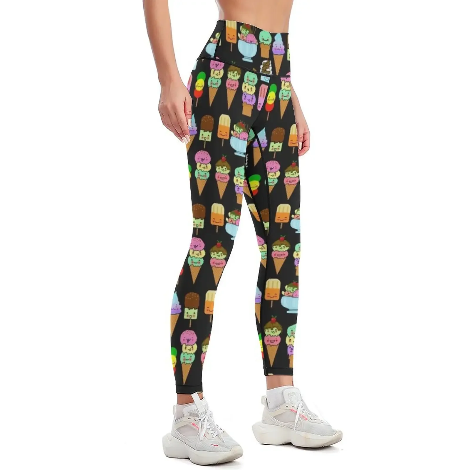 Summer Ice Cream Leggings for fitness gym top Womens Leggings