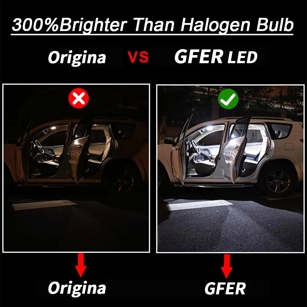 6pcs KIQUNE No Error LED Interior Light Kit For Subaru WRX STI 2004 2008 2010 2011 2012 2013 2014 2015 2016 2017 2018 2019 2020 view 2