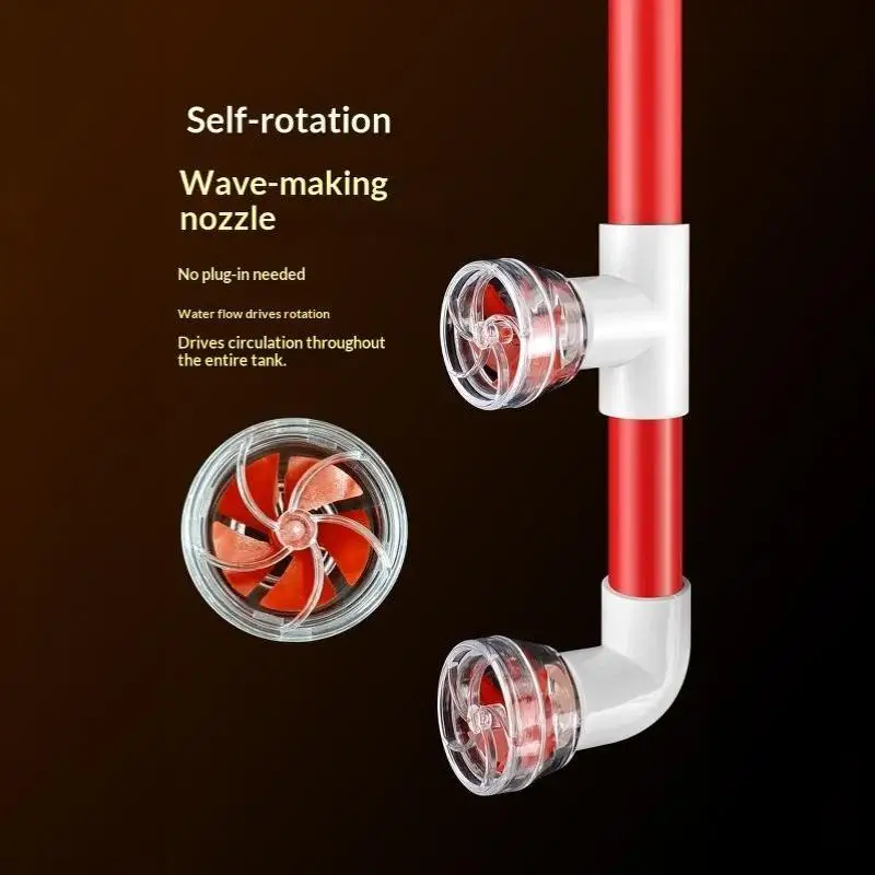 360° Rotation Aquarium Fish Tank Wave Maker Rotary Pump Head Tool Automatic Rotating Wave Making For Water Pumps Accessories