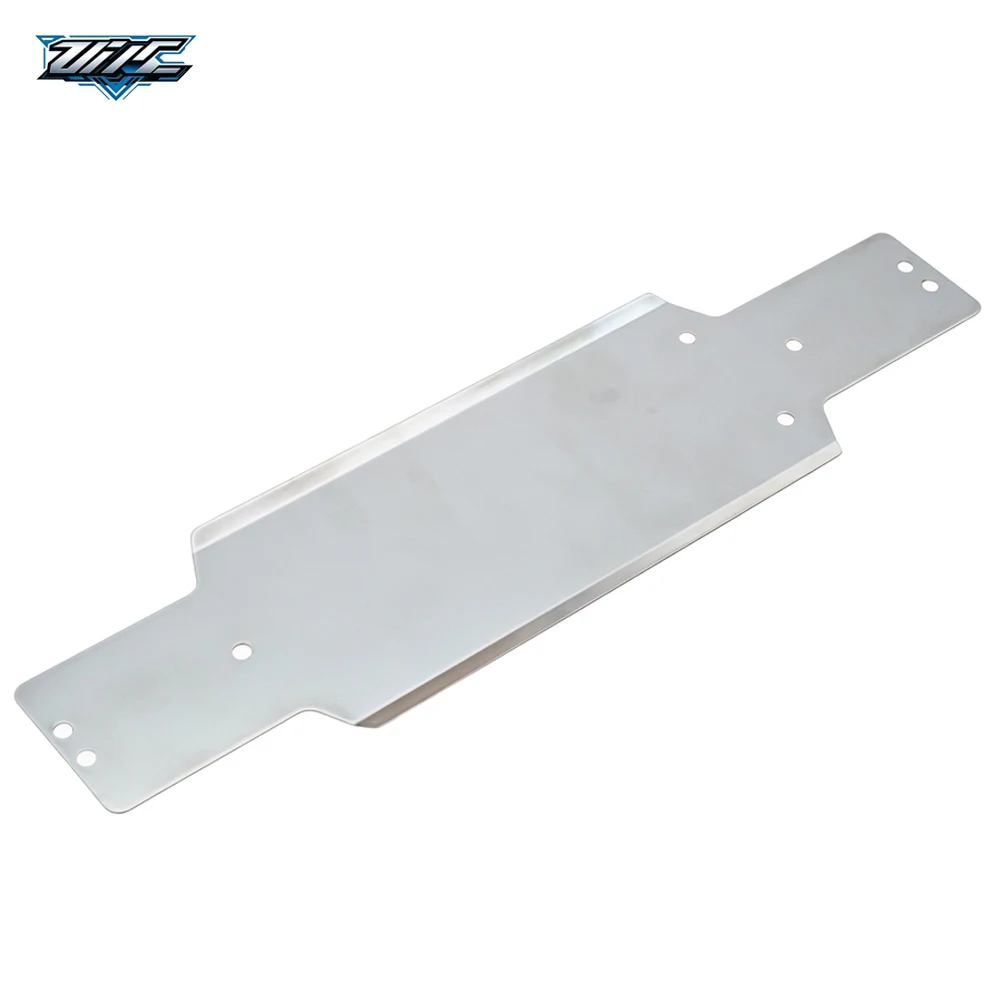 Stainless‑Steel Reinforced Chassis Armor Guard Skid Plate Bottom Cover For 1/10 HOBBYPLUS X Flying Life 3 RC Car Upgrade Parts