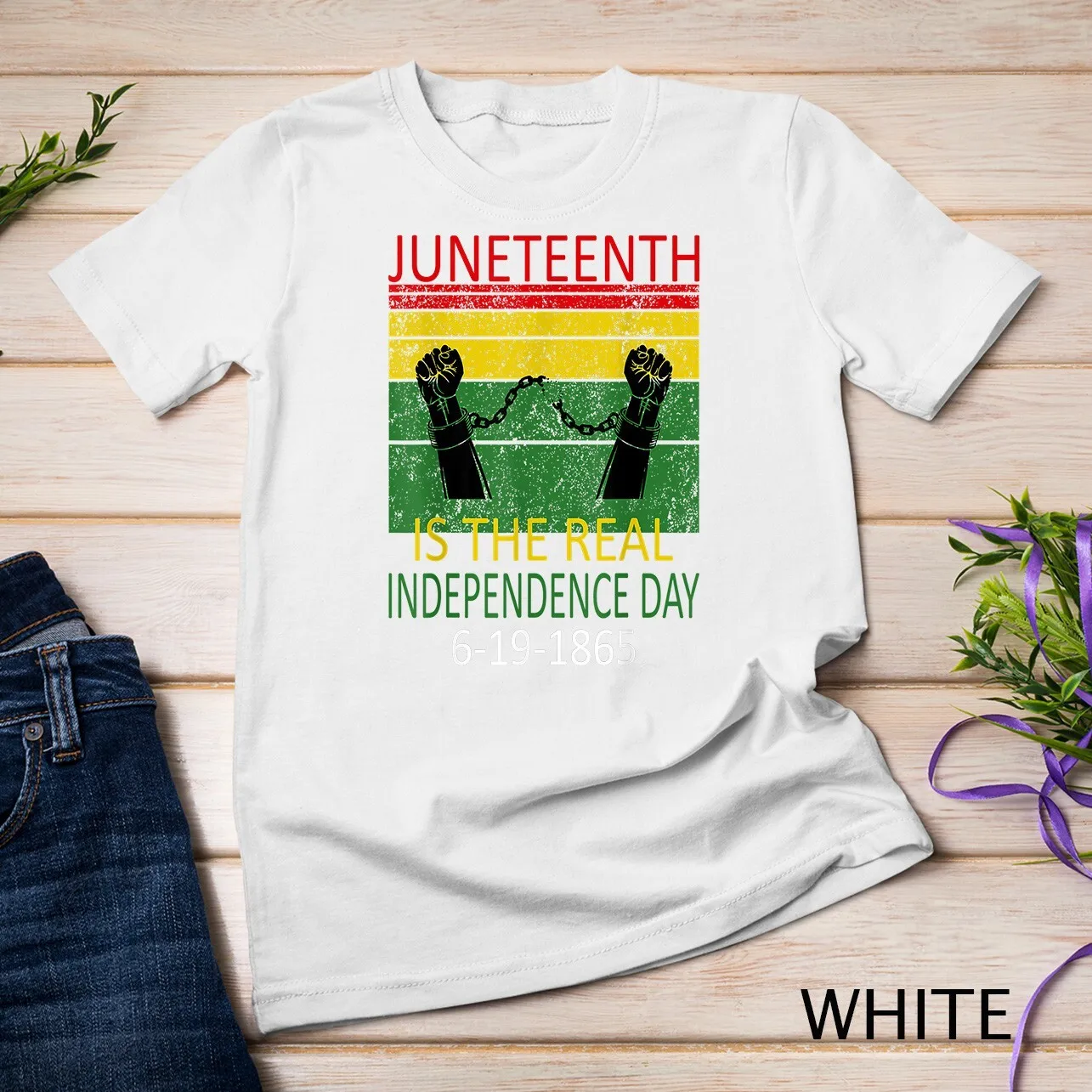 

Футболка «День независимости» Juneteenth Is The Real, черная, 1865 г.