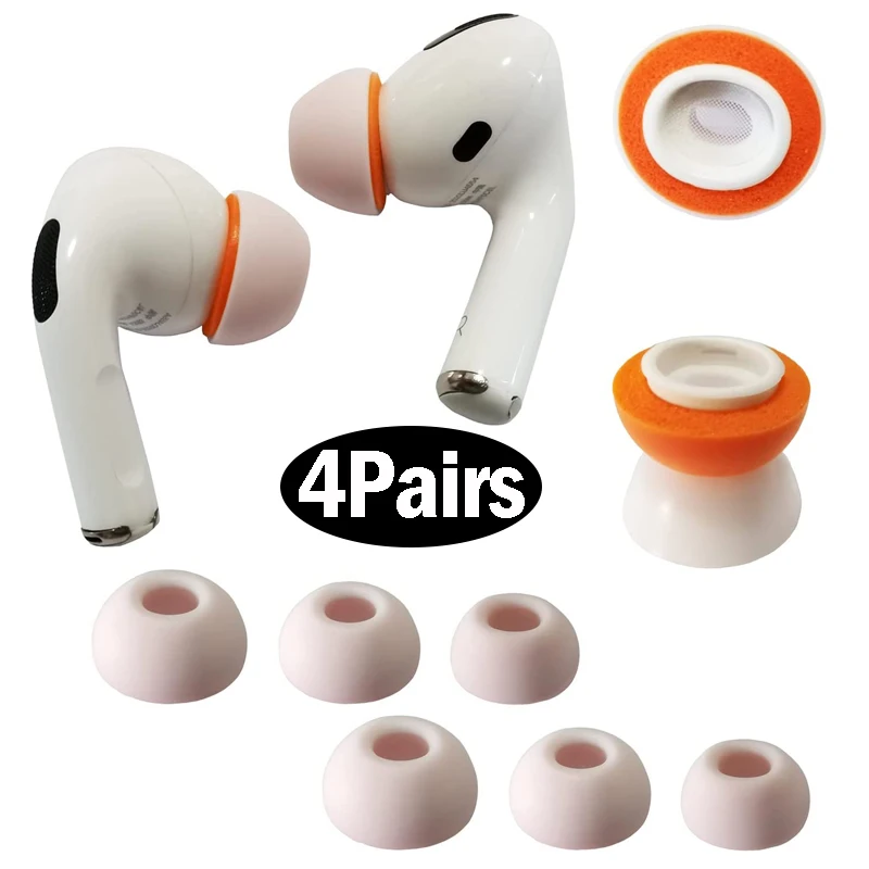 Memory Foam Ear Tips for AirPods Pro/Pro2 Soft Silicone Replacement Ear Tips Cap Fit For AirPods Pro Case Ear Cushion Earpads