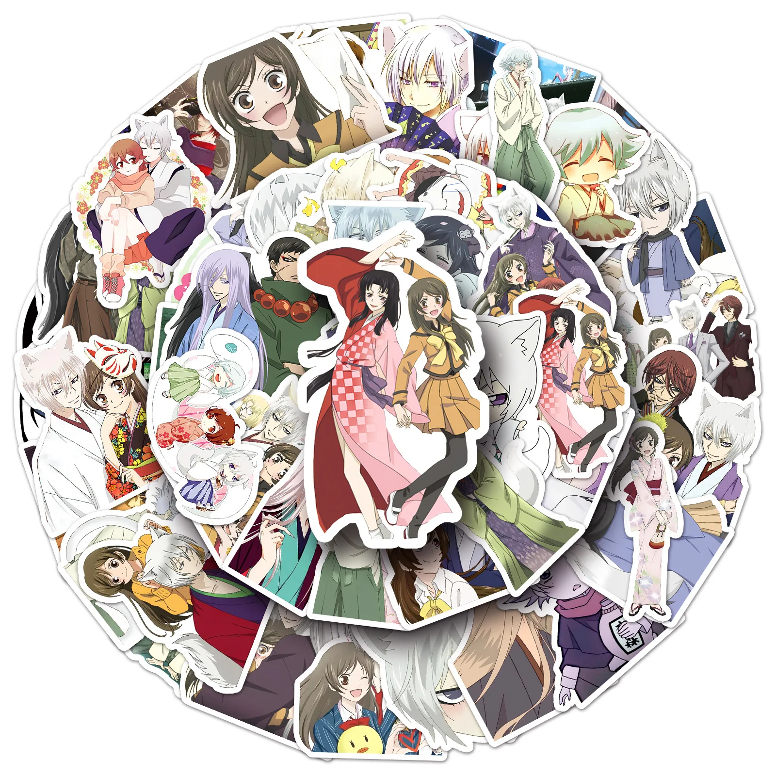 50 pz Set Anime Kamisama Love Series Momozono Nanami Tomoe Mi Zu Ki Figure Del Fumetto Fai Da Te Adesivi Decorazione Ventole Regalo Giocattolo