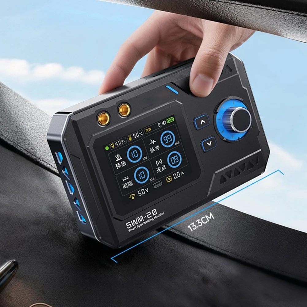 SWM-20 Portable Spot Welder for Small Format Welding Tasks Including Cell Interconnection and Thin Sheet Metal