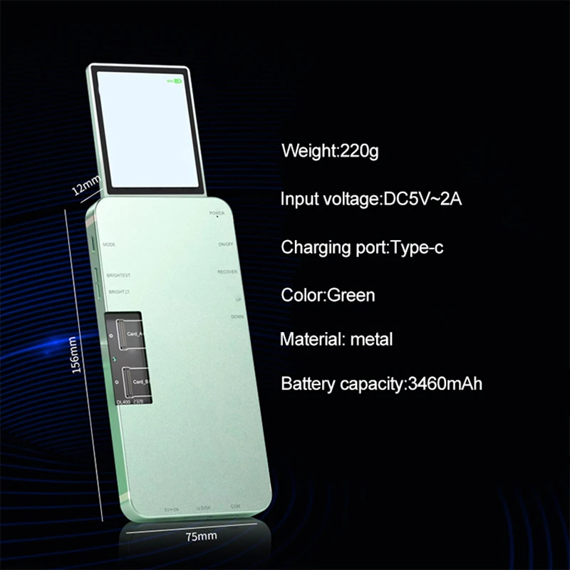 LCD Screen Tester with Test Extension Cable,For iPhone HW Samsung Xiaomi VIVO OPPO TECNO Mobile Phone Touch Testing, DL400 Pro