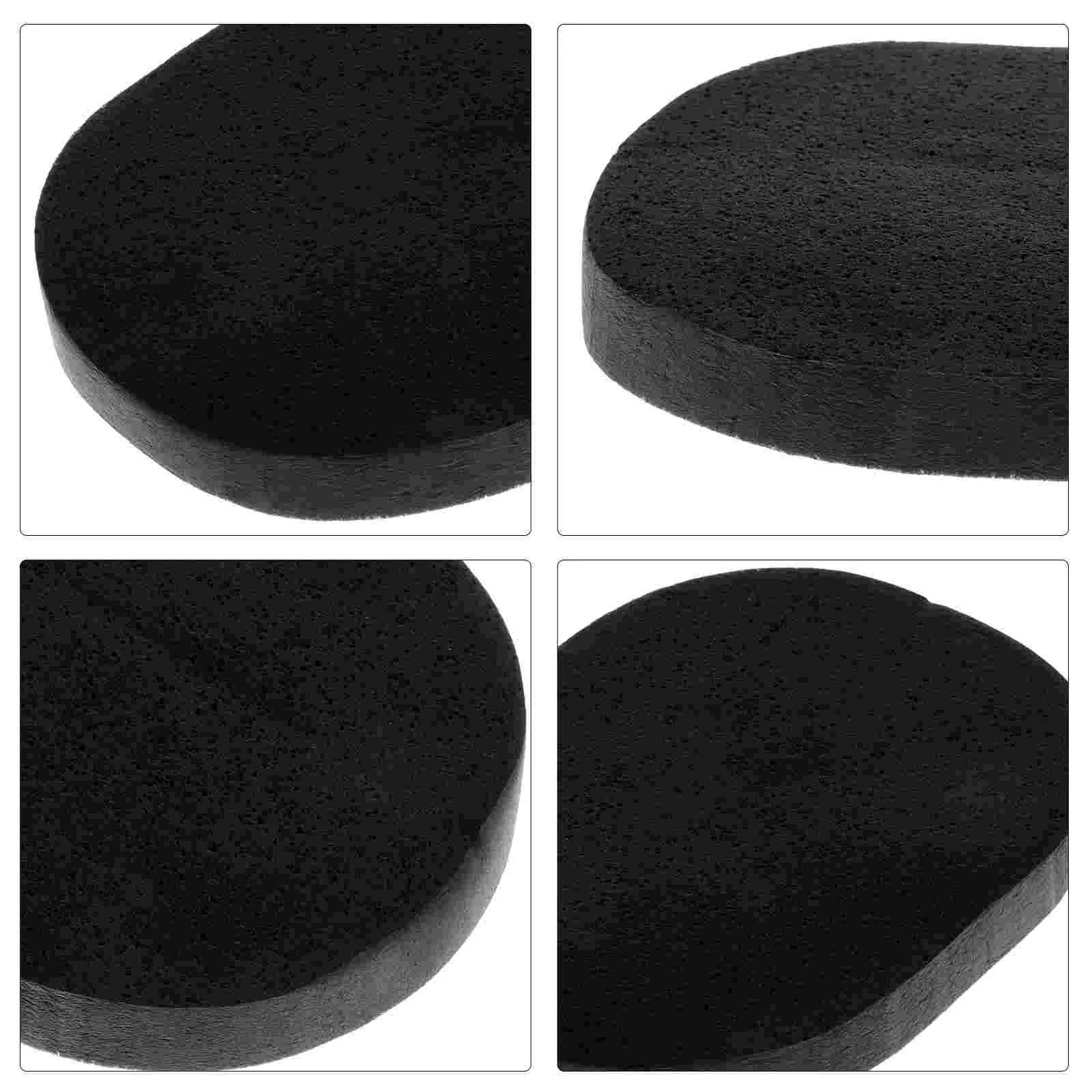 2pcs Black Facial Cleaning Sponge with Bamboo Charcoal for Skin Cleansing Exfoliating face cleaning sponge