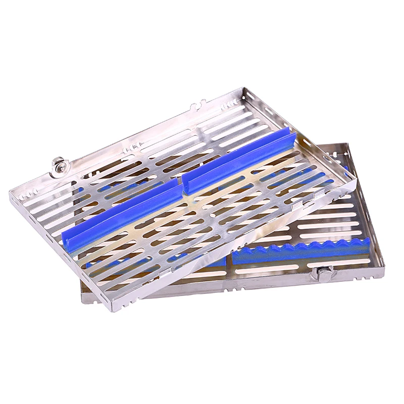 

Dental Sterilization Rack 20 grid Surgical Instrument Autoclavable Box Dental Cassette File Burs Holder Disinfection Tray Tool