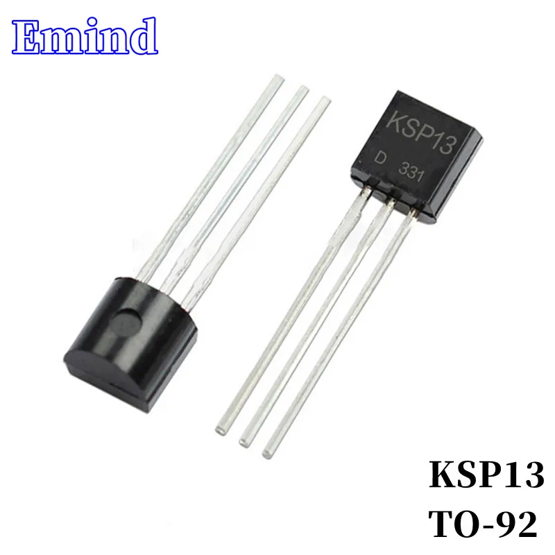 300/500/1000/2000/3000Pcs KSP13 DIP Transistor TO-92 NPN Type 30V/1A Bipolar Amplifier Transistor