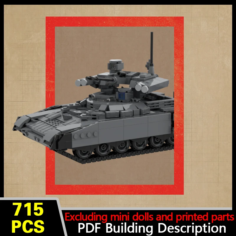 BMPT-72 Combat Vehicle Model MOC Building Bricks War Equipment Modular Technology Gifts Holiday Assemble Children Toys Suit