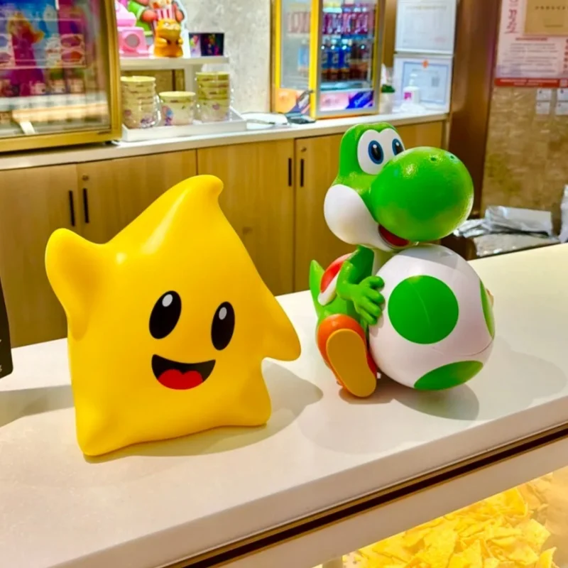 

2026 New Genuine Universal Super Mario Galaxy Movie Yoshi & Luma Popcorn Buckets Light-Up Movie Merchandise Model Toy Gifts