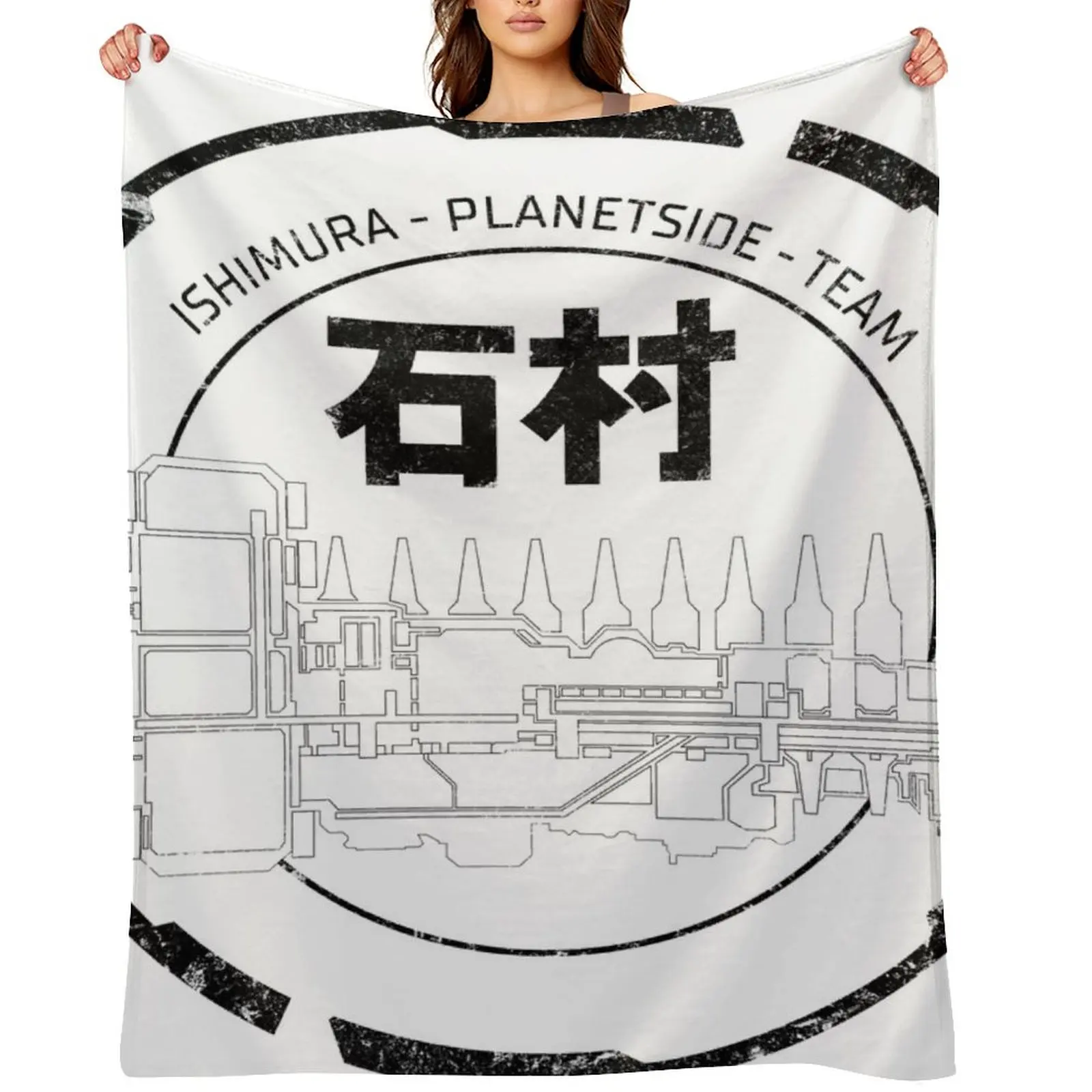 

DEAD SPACE - ISHIMURA PLANETSIDE TEAM - Black Throw Blanket sofa bed warm for winter Softest Blankets