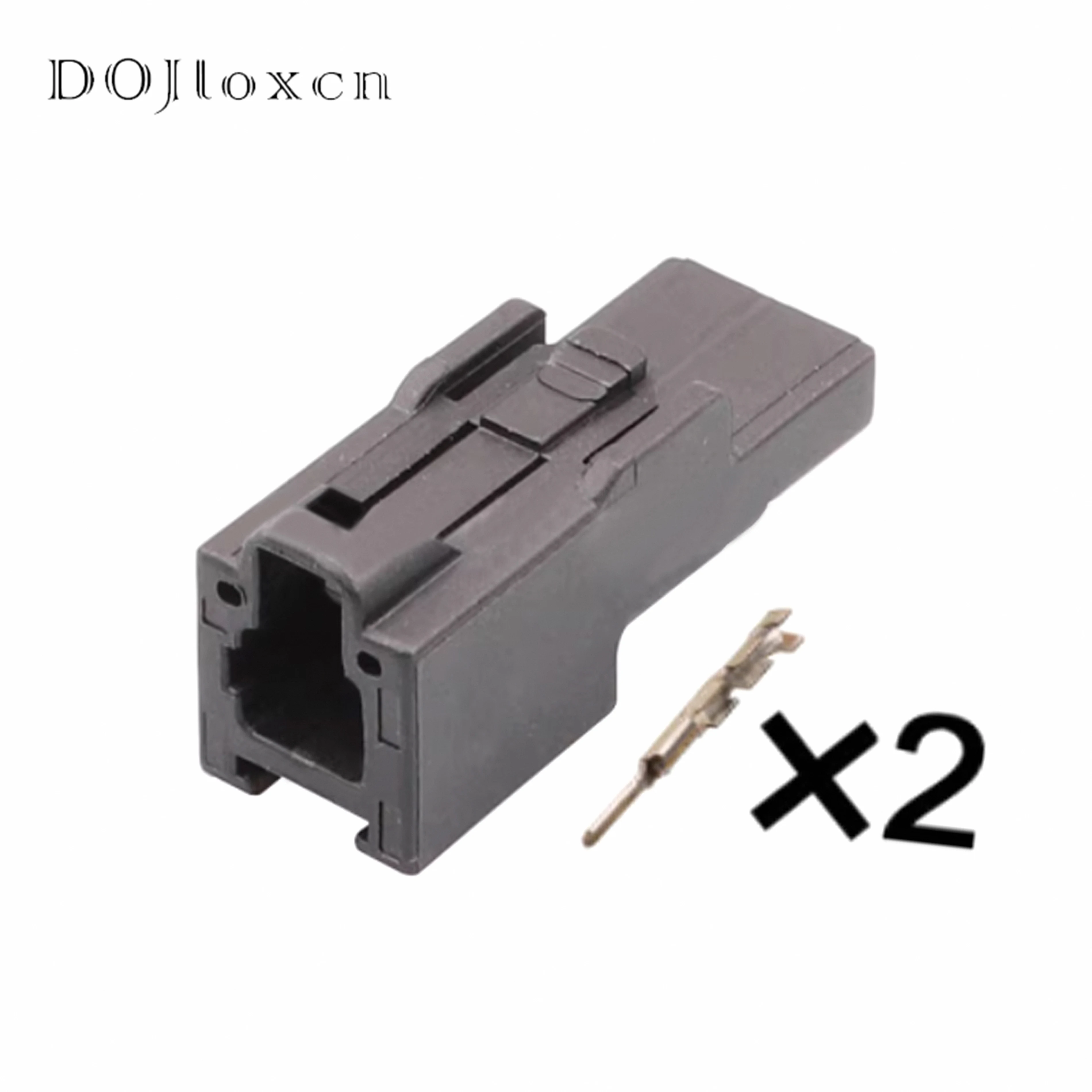 1/5/10/20/50 Sets 2 Pin 6098-2541 6098-2803 Automotive Male Or Female Connectors With Terminals Black Wire Socket