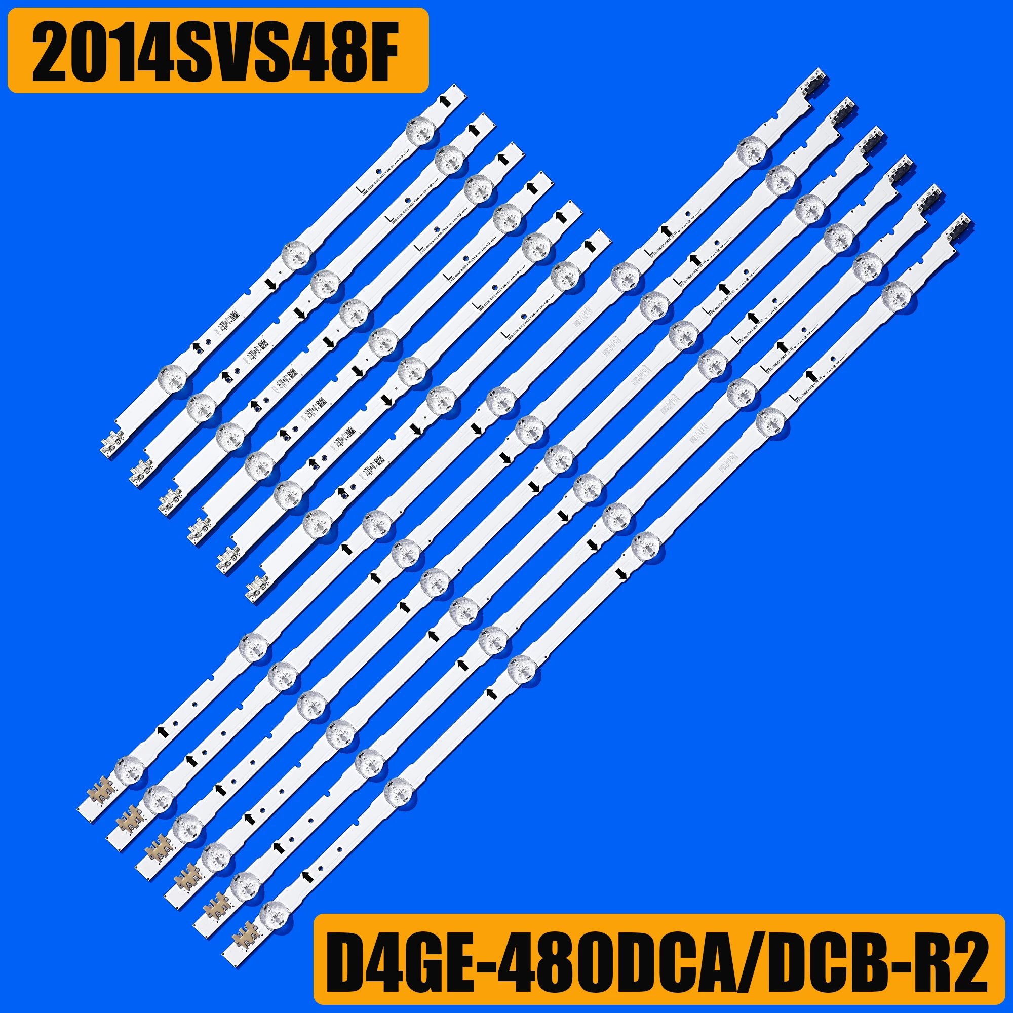 1 kit-12 pcs LED strip for UE48H6200AK SAMSUNG_2014SVS48F_3228 D4GE-480DCA-R2 D4GE-480DCB-R2 D4GE-480DCA-R3 D4GE-480DCB-R3