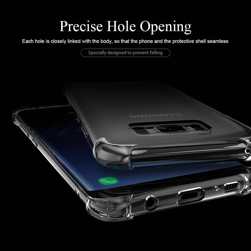 Funda gruesa a prueba de golpes para Samsung Galaxy S22 S21 S20 S23 Ultra S10 S8 S9 Plus y Samsung Note 10 9 8, cubierta de silicona 4