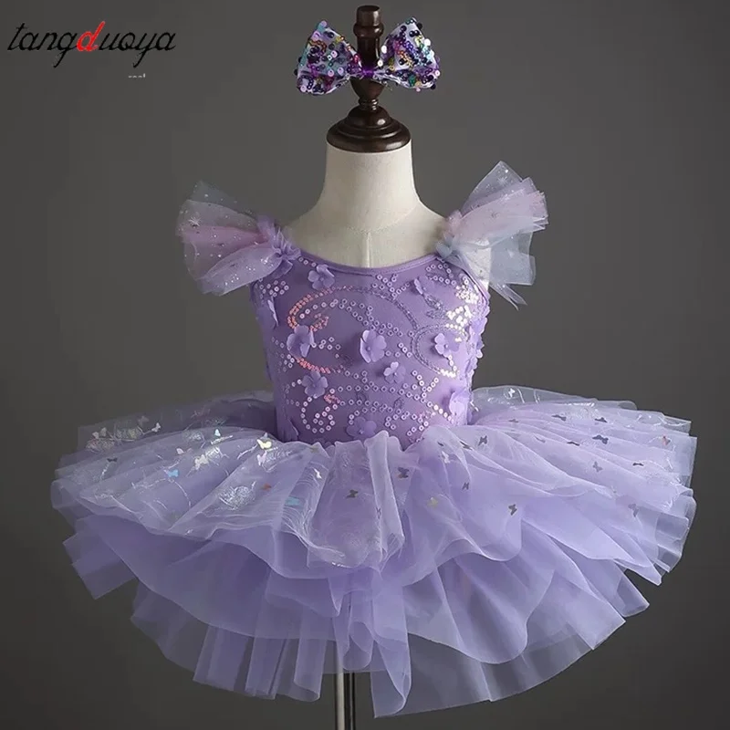 Kids Clothes Stage Performance Costume Children Clothing Party Elegant Tutu Ballet Leotards for Girls Dress Dance Wear
