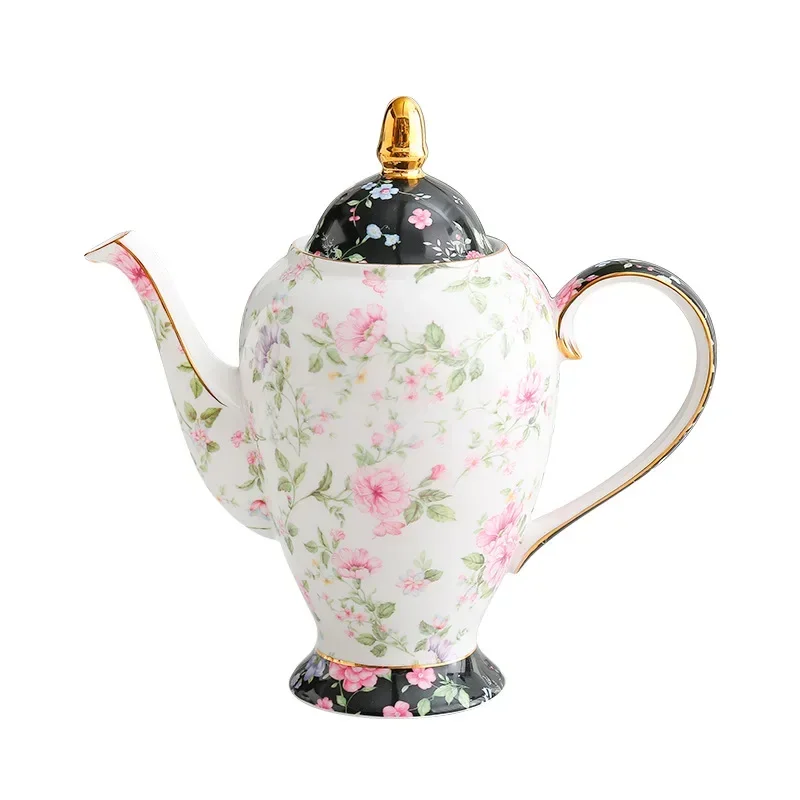 Pásztor- virágos Csont China Tea állítsa felső Porcelán Kávé állítsa Agyagművesség Izzítócsésze Tej Kanna Cukroz tál teatime Teáskanna Tea Átvágás coffeeware