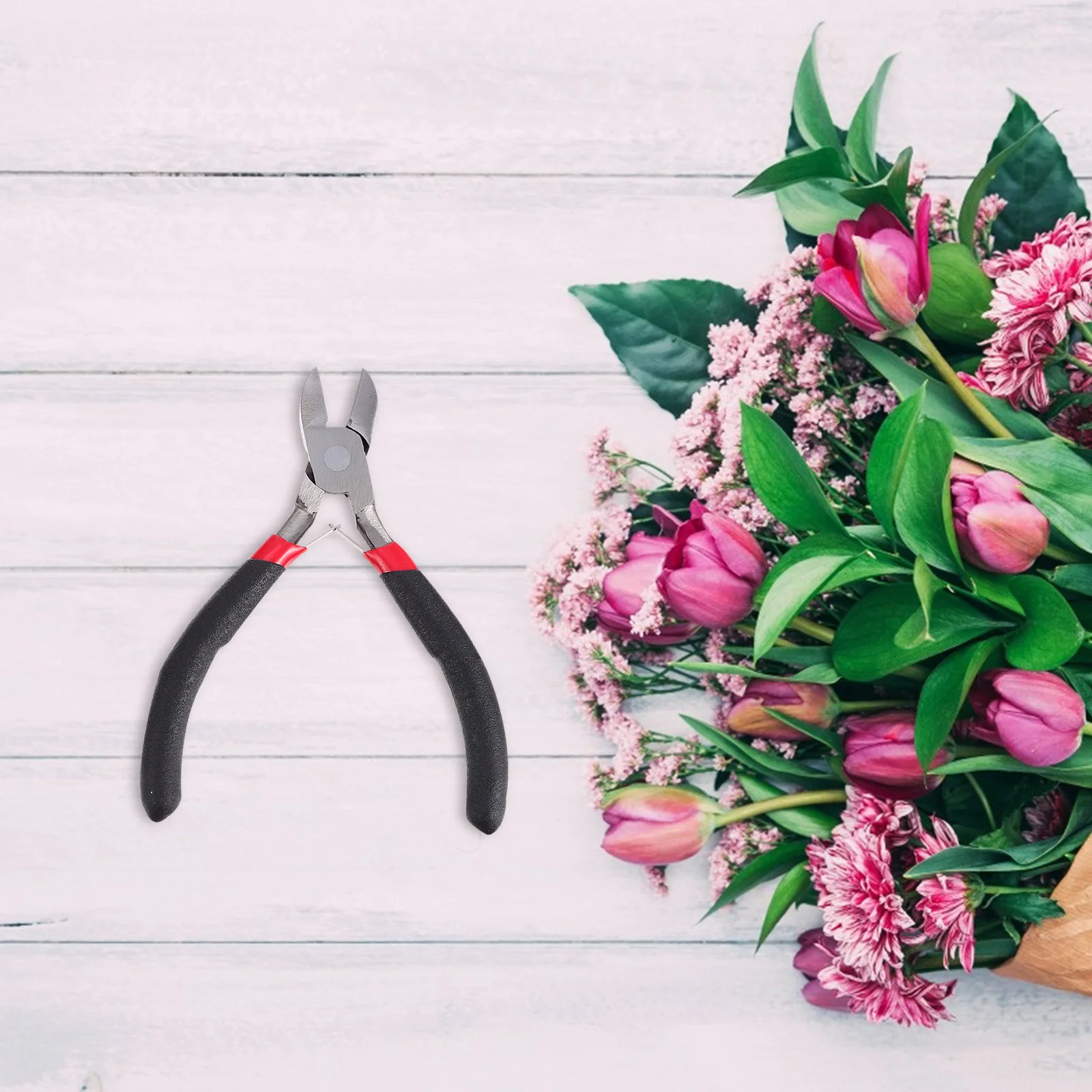 1 مجموعة 1 مجموعة الأزهار الشريط عدة متعددة الألوان Diy بها بنفسك تشكيلة زهور أدوات باقة الجذعية سلك القاطع باقة ترتيب عدة #4