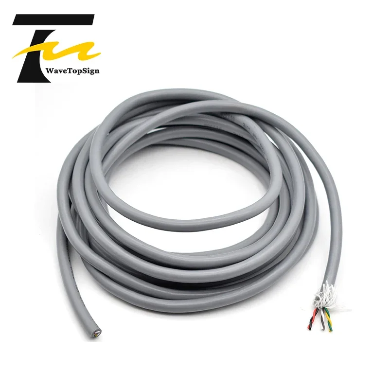 Boding 1M خاص لينة 0.2 مللي متر RVVP كابل التشفير المحمي مقاومة للاهتراء كابل إشارة قابل للطي لمؤازرة 4/5/6/8/14 النوى #3