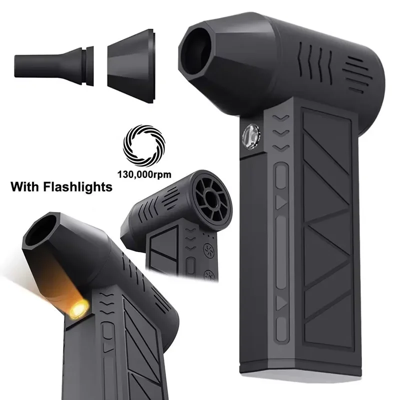 130000 دورة في الدقيقة منفاخ هواء صغير محمول باليد مروحة توربو كهربائية منفاخ الغبار الصناعي فرش السيارات منفاخ عنيف سرعة الرياح 35 متر/الثانية