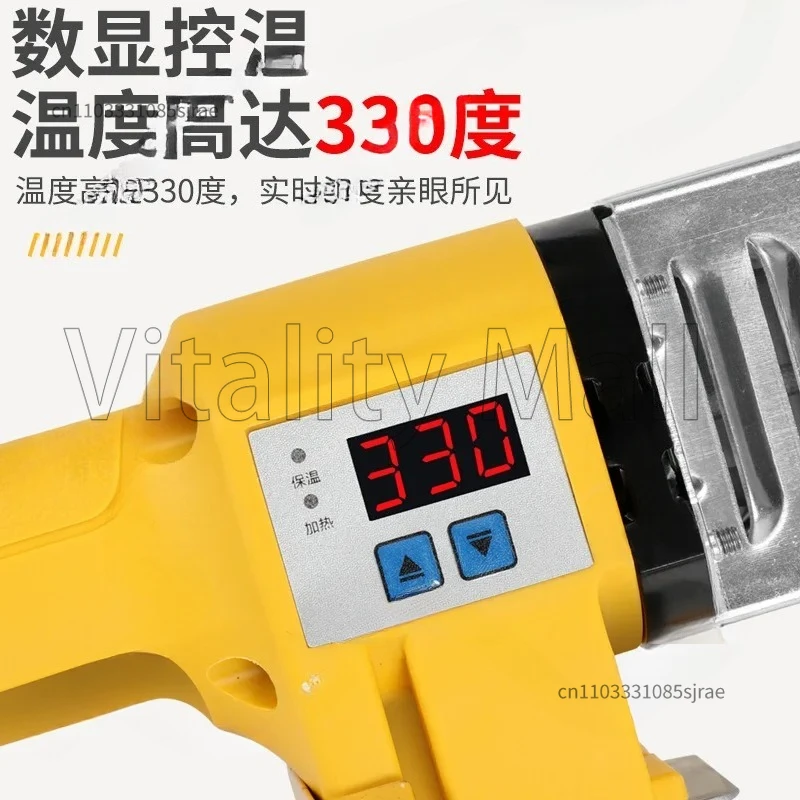 PB/PP/PE/PPR آلة لحام الأنابيب 600 واط-1000 واط أنبوب بولي كلوريد الفينيل سبيكة لحام البلاستيك لحام التدفئة أداة ذوبان الساخن 63/32 نوع جلخ