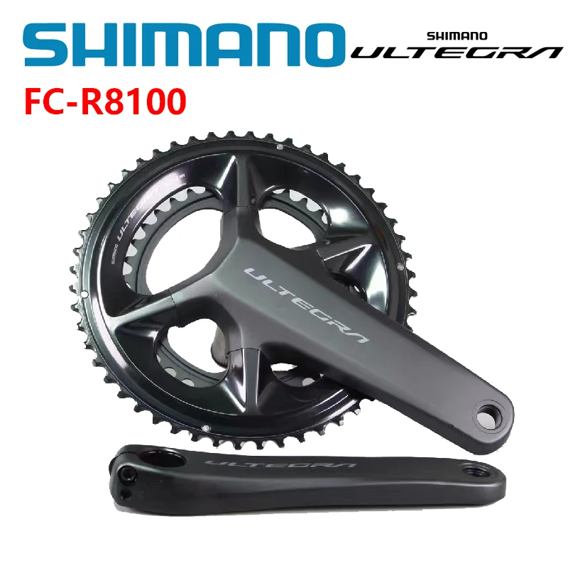 Shimano Ultegra R8100 FC-R8100 Crankset 2x12s HOLLOWTECH II 165mm 170mm 172.5mm 50-34T 52-36T For Road Bike Original Shimano