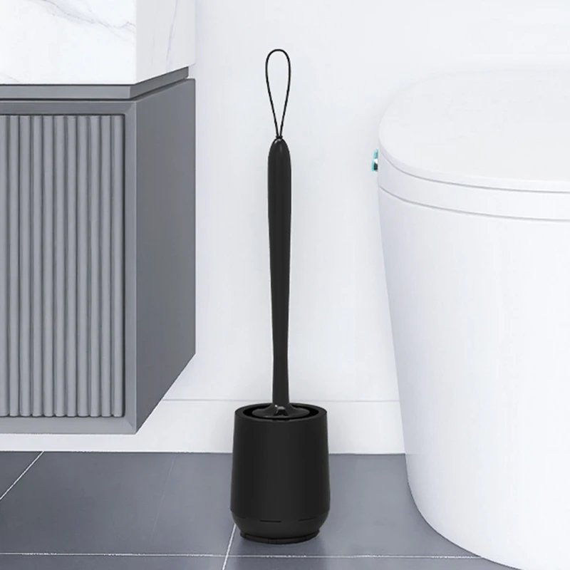 Cepillo de baño para baño, cabezal de cepillo suave sin ángulo muerto, cepillo de limpieza de suelo para el hogar, accesorios de baño