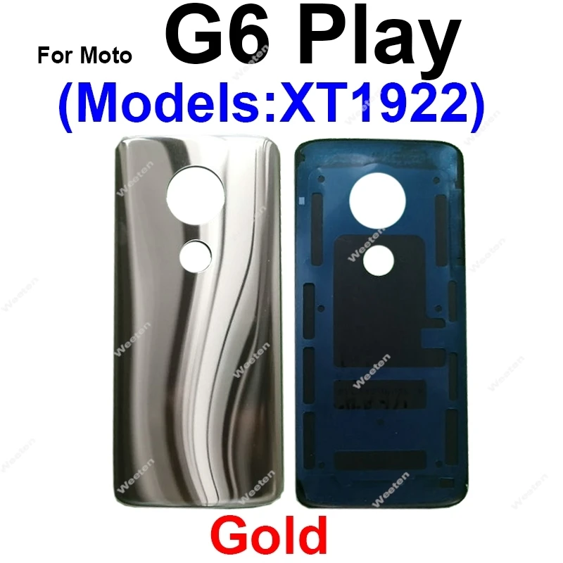 Rear Battery Cover Case For Motorola Moto G6 G6 Play G6 Plus Back Battery Door Housing Cover Replacement Parts