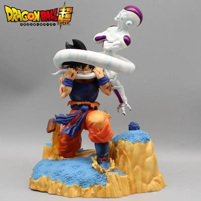 

New Dragon Ball Z Figure Son Goku Bite Frieza Figurine 27cm Pvc Action Figures Gk Statue Collection Model Toys Gifts