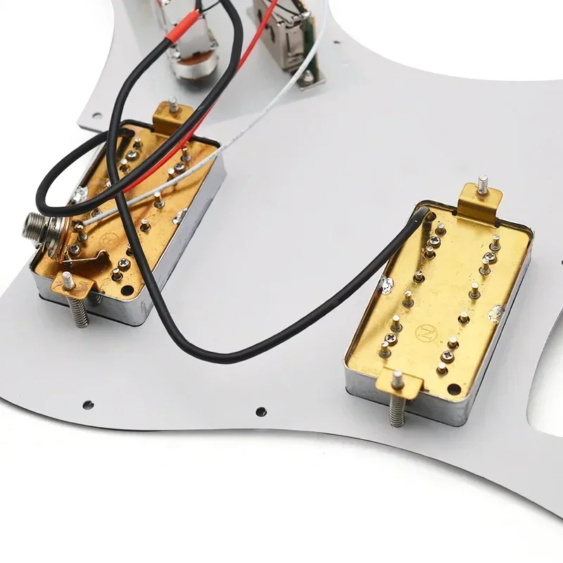 HH Loaded Pickguard Two Push-Pull Coil Splitting Pickguard Prewired ST Pickguard N-7.5K B-15K, Guitar Parts