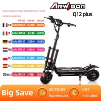 ARWIBON Q12 Plus Electric Scooter For Adult 3000W*2 Motor 60V 38AH E-Scooter 11 Inch Vacuum Off-Road Tires Off-Road Escooter