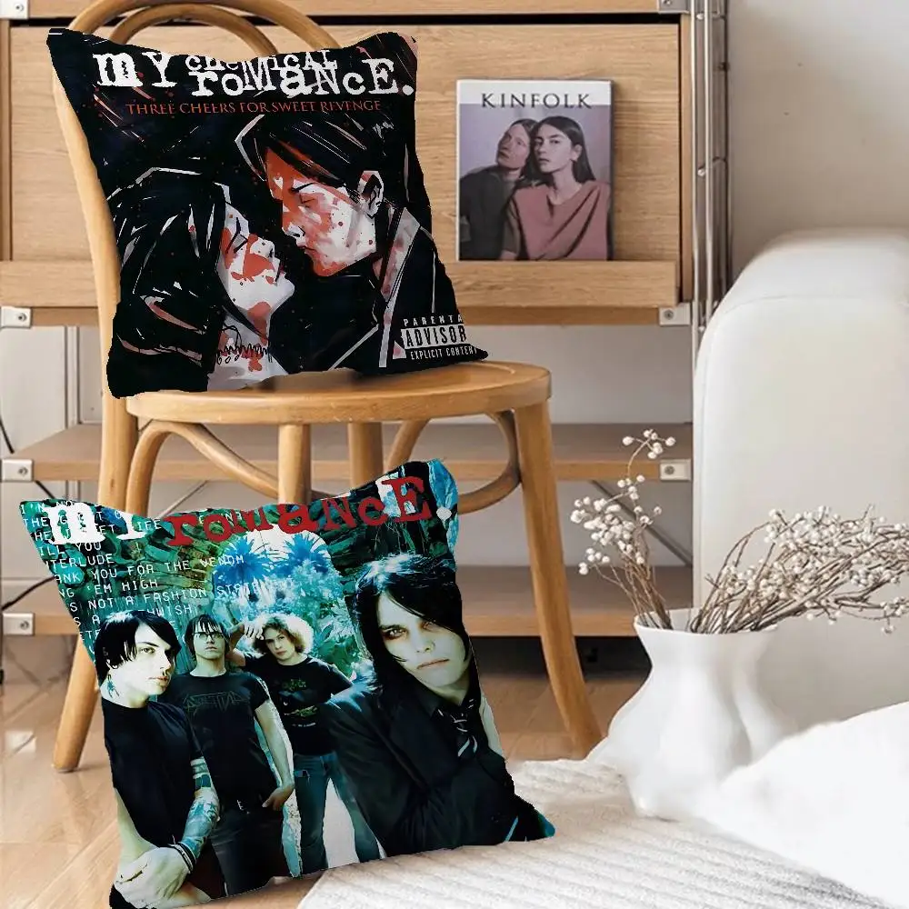 My Chemical Romance Band Pillow Cover For Bedroom Room And Living Room Sofa Decorative Cushion Cover