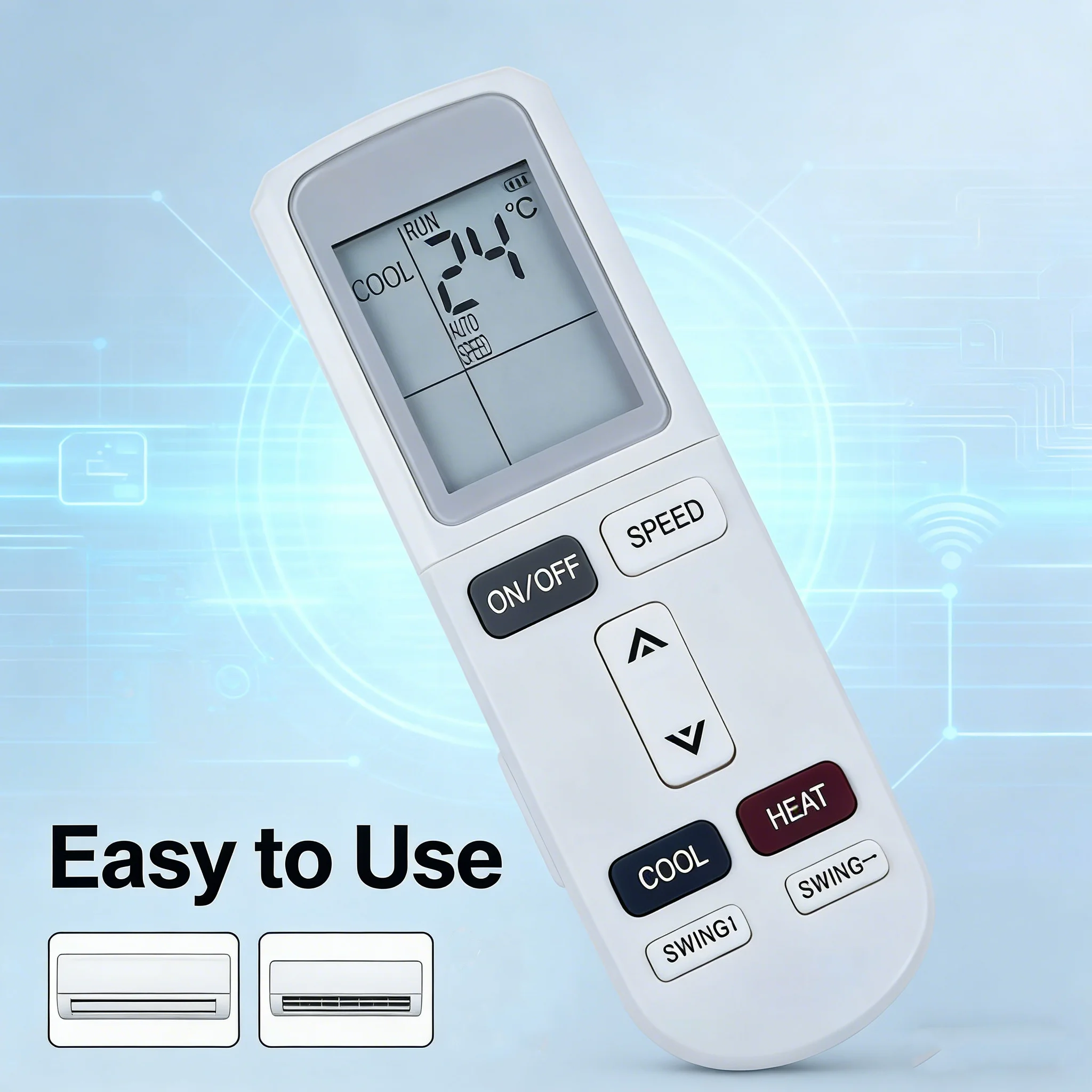Controller Air Conditioner Air Conditioning Remote Control forRinnai YKR-L101E YKR-L102E YKR-L1 03E RINV25RC V34RC forAUX ﻿