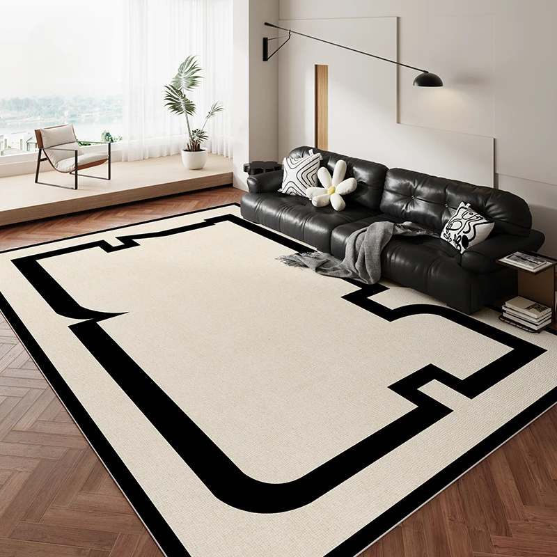 

French Retro Style Carpets Minimalist Living Room Sofa Coffee Table Rugs Home Bedroom Decoration Carpet Large Area Cloakroom Rug