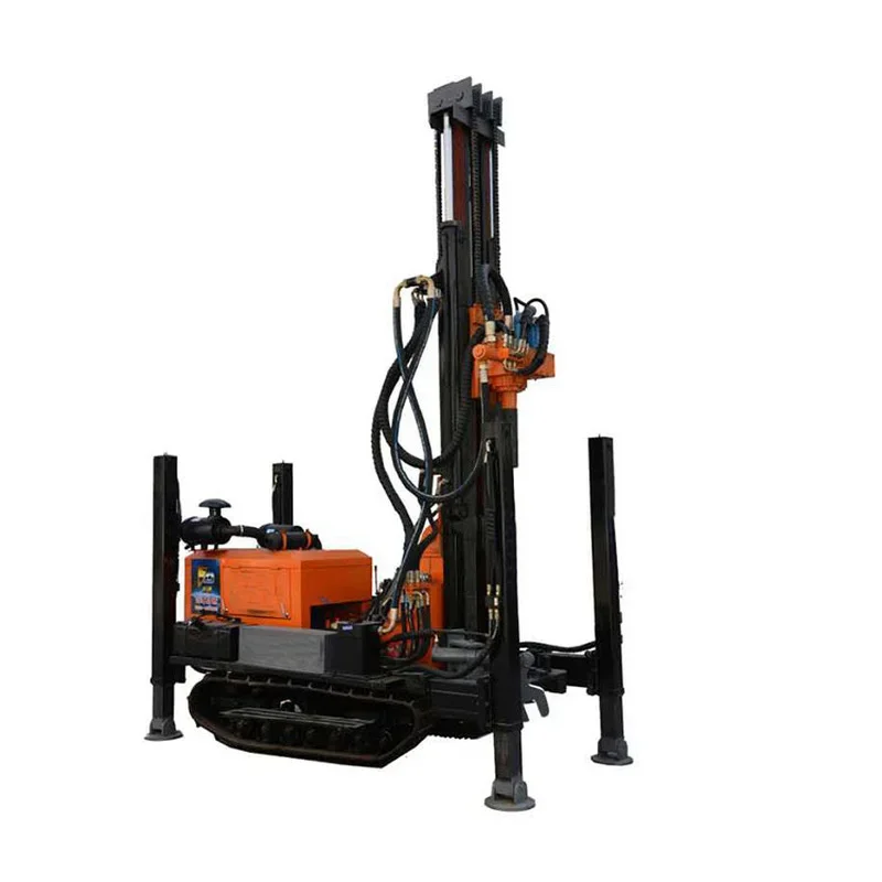 Crawler Mobile Drilling Rig Pneumatic Drill Mining Portable Diesel 300 Meter Borehole Water Well Mine Drilling Rig Machine