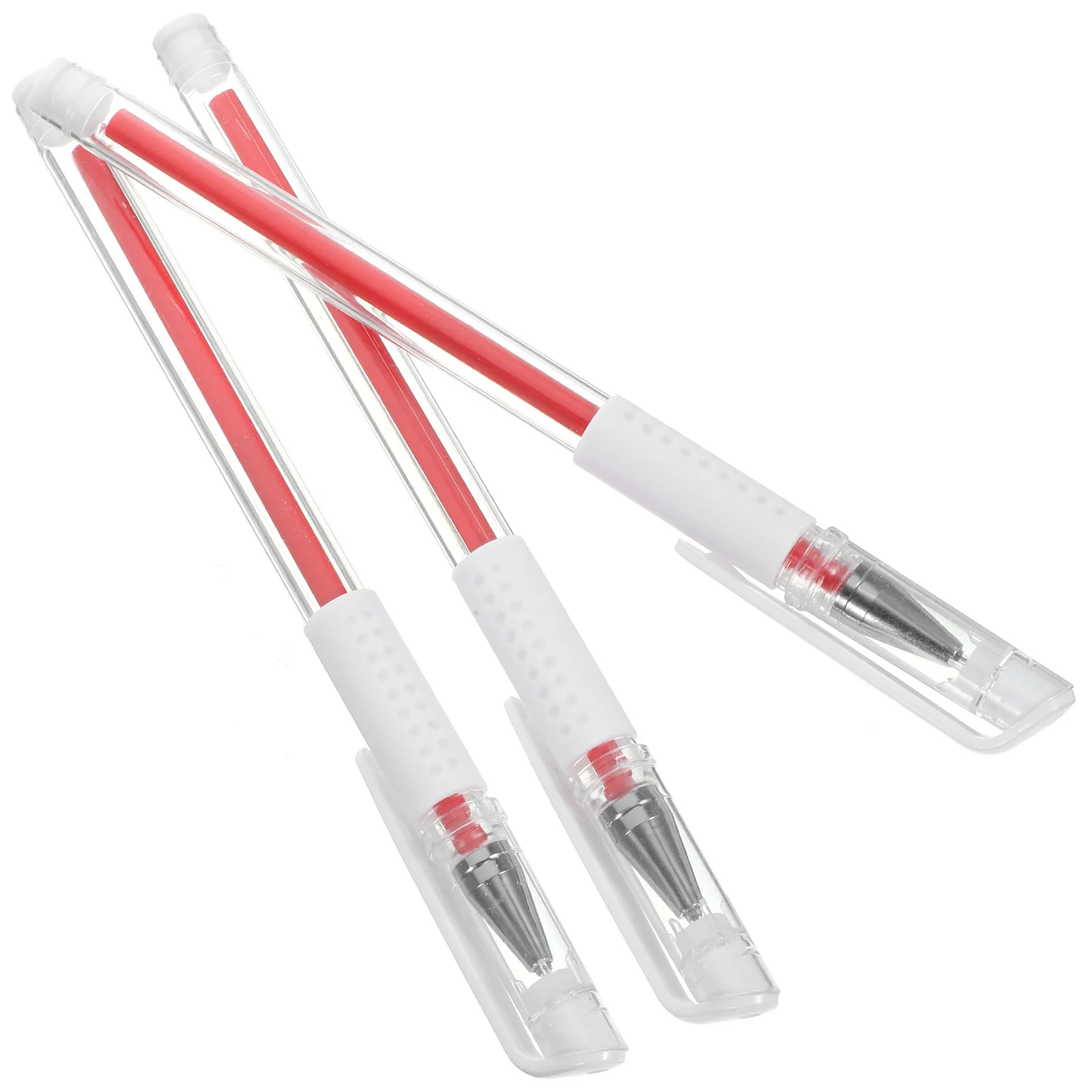 3 Stuks Waterdichte Schoonheid Spot-markering Pen Huid Marker 3 Stuks (Rood) Wenkbrauw Positie Potlood Blade Microblading Plastic Pennen