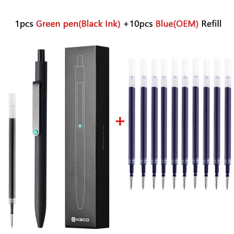 KACO 0,5 mm MIDOT Gel-Tintenstifte, schnell trocknender, glatter Druck-Schreibstift, hohes Volumen zum Aufnehmen von Prüfungen, Bewertung von Hausaufgaben, Papiere