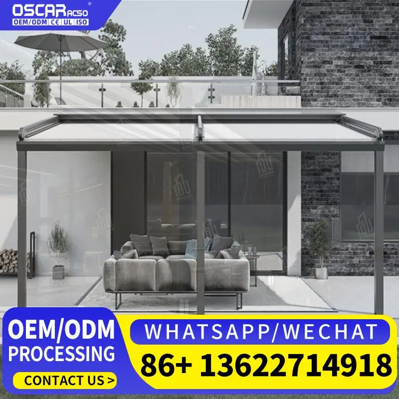 

Hot Sale Retractable Aluminum Fram Awnings for Outdoor Camping Garden Use Retractable Canopy Pergola