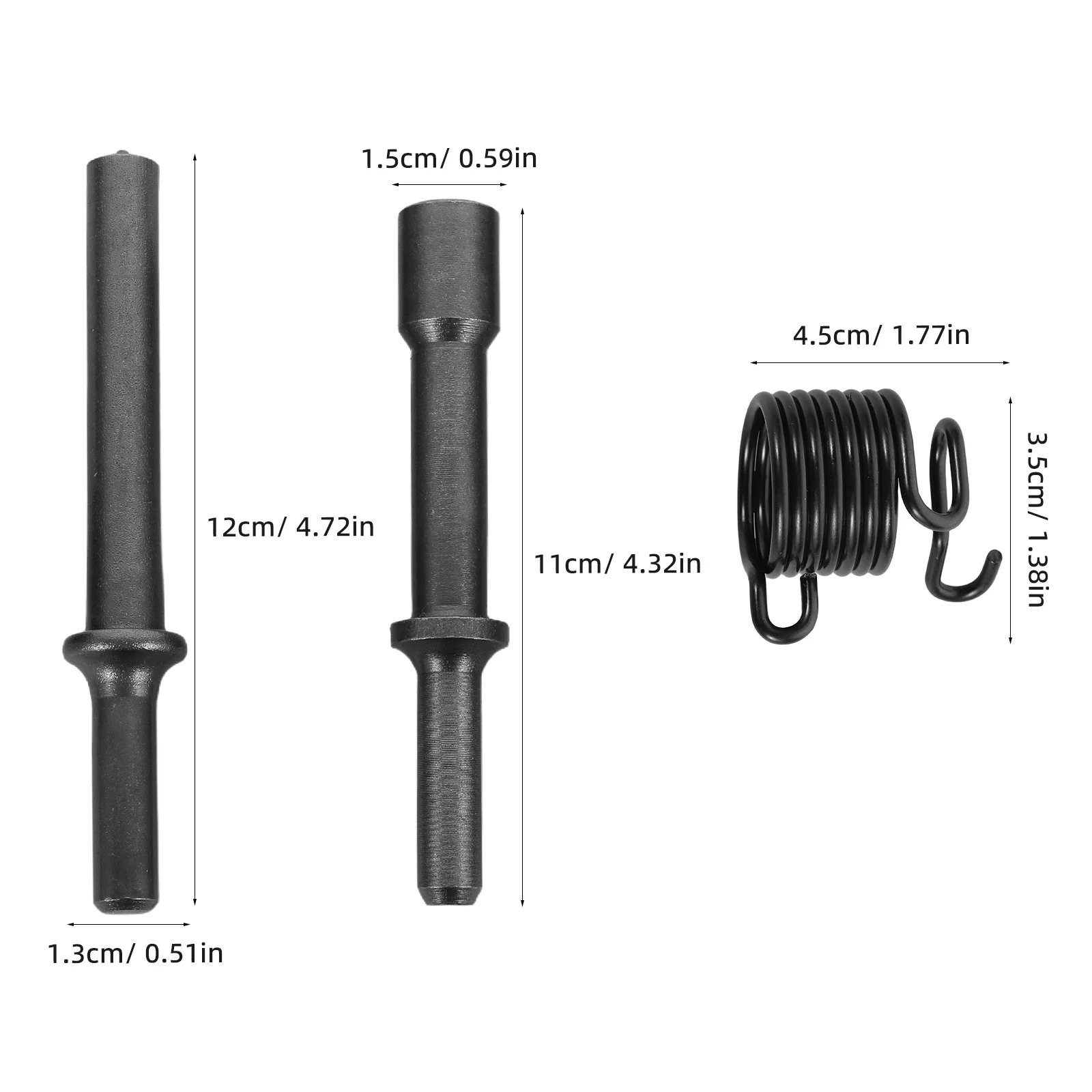 Zestaw pneumatycznych końcówek do młota pneumatycznego, pełne i półpuste głowice nitownicze, wiertła sprężynowe, końcówki do wybijania, zestaw do wygładzania, młot pneumatyczny samochodowy