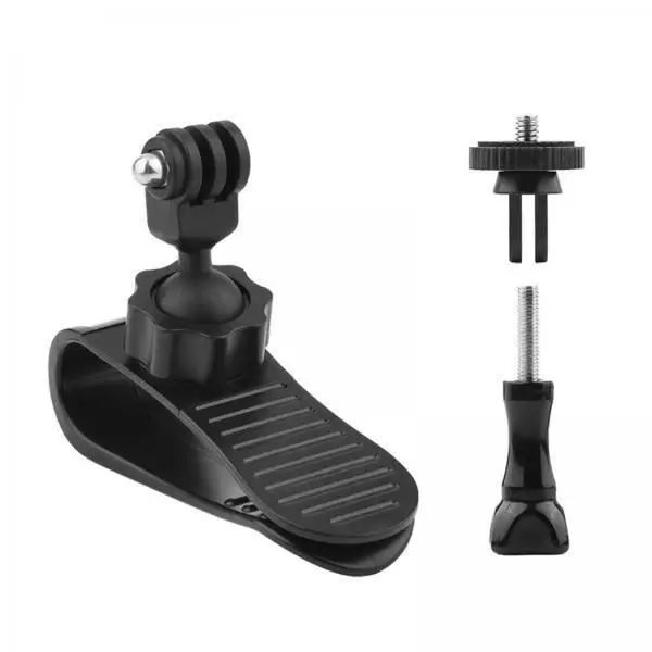 Car Sun Visor Mount 360 Degree Rotating Gimbal Clamp ABS Camera Holder for Action Cameras and Panoramic Photography