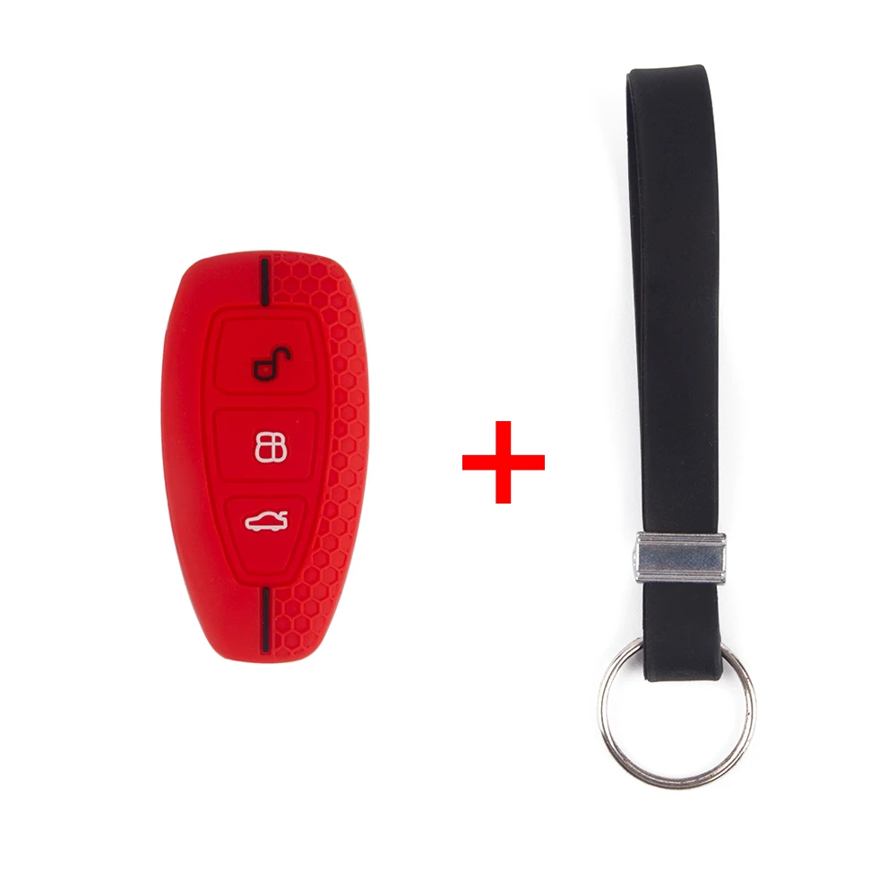 3 Button Key Cover For Ford Transit Custom Mondeo Fiesta Kuga ST Line MK3 Focus 3 Station Wagon Ecosport Case Key Protection view 2