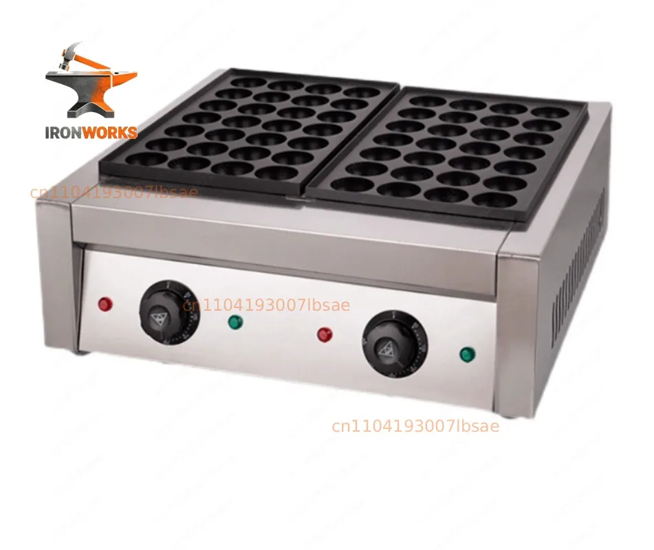 Fish ball octopus stove, snack balls commercial hole machine burning double electric hot plate