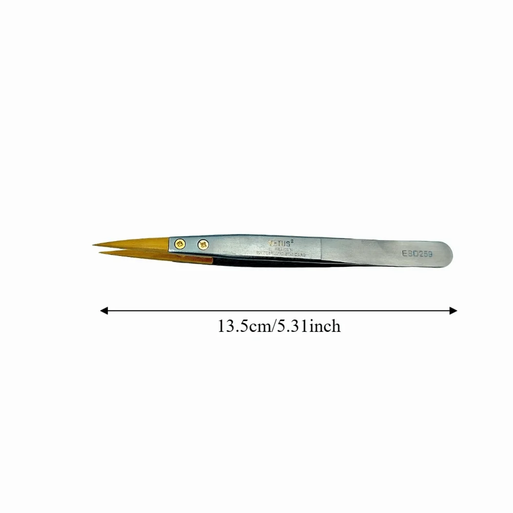 Non-slip Boxwood Tweezers Sharp Tip Insulated Watch Tool Anti-magnetic Anti-scratch Component Clamp Parts Handling