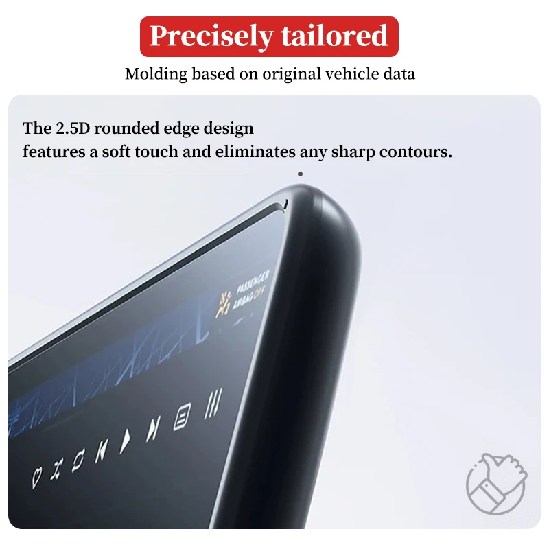 For Tesla Model 3/Y/YL Silicone Screen Frame Display Edge Protector Central Control Protective Cover Anticollision Accessories