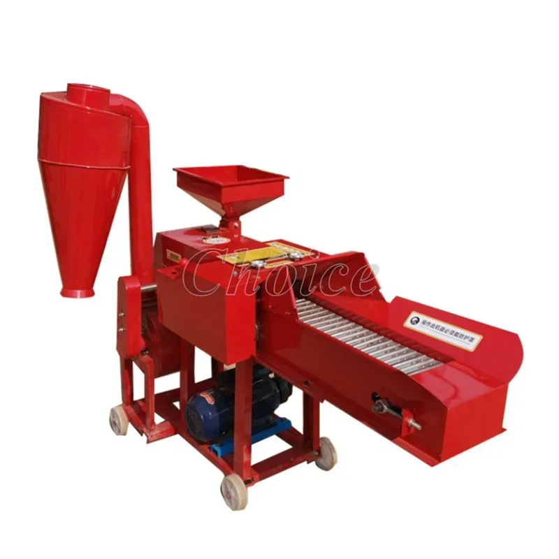 Electric Grass Shredder Forage Grass Chopper Farm Hay Chaff Cutter Straw Livestock Feed Making Machine