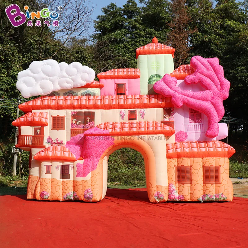 Personalized 8x6 Meters Inflatable Magic House For Event Decoration / 26 Feet Giant Inflated Castle Balloon Toys - BG-Z0534